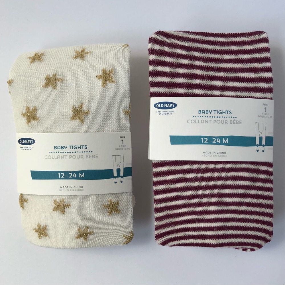 Old Navy Baby Girls Tights 12-24 months